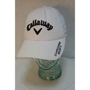 Callaway Mens White Chrome Soft Odyssey Golf Hat Adjustble Performance Pro Cap